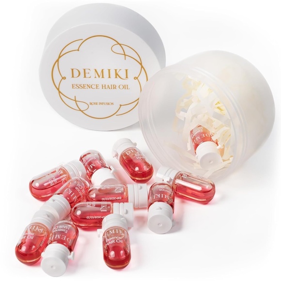 DEMIKI Hair Oil /Frizzy Hair W/ Coconut Oil For Dry Damaged Frizz Control 12 pcs - Picture 2 of 9